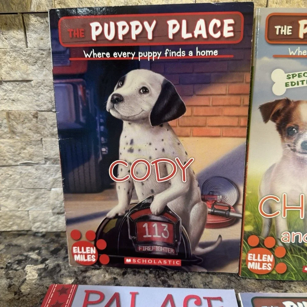 The Puppy Place Books Lot of 3 by Ellen Miles Palace Puppies Laura Dower PB Nice